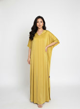 Mustard Relaxed Kaftan Dress