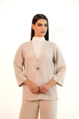 Ivory Wide Tailored Pants | HEYA UAE