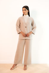 Ivory Wide Tailored Pants | HEYA UAE