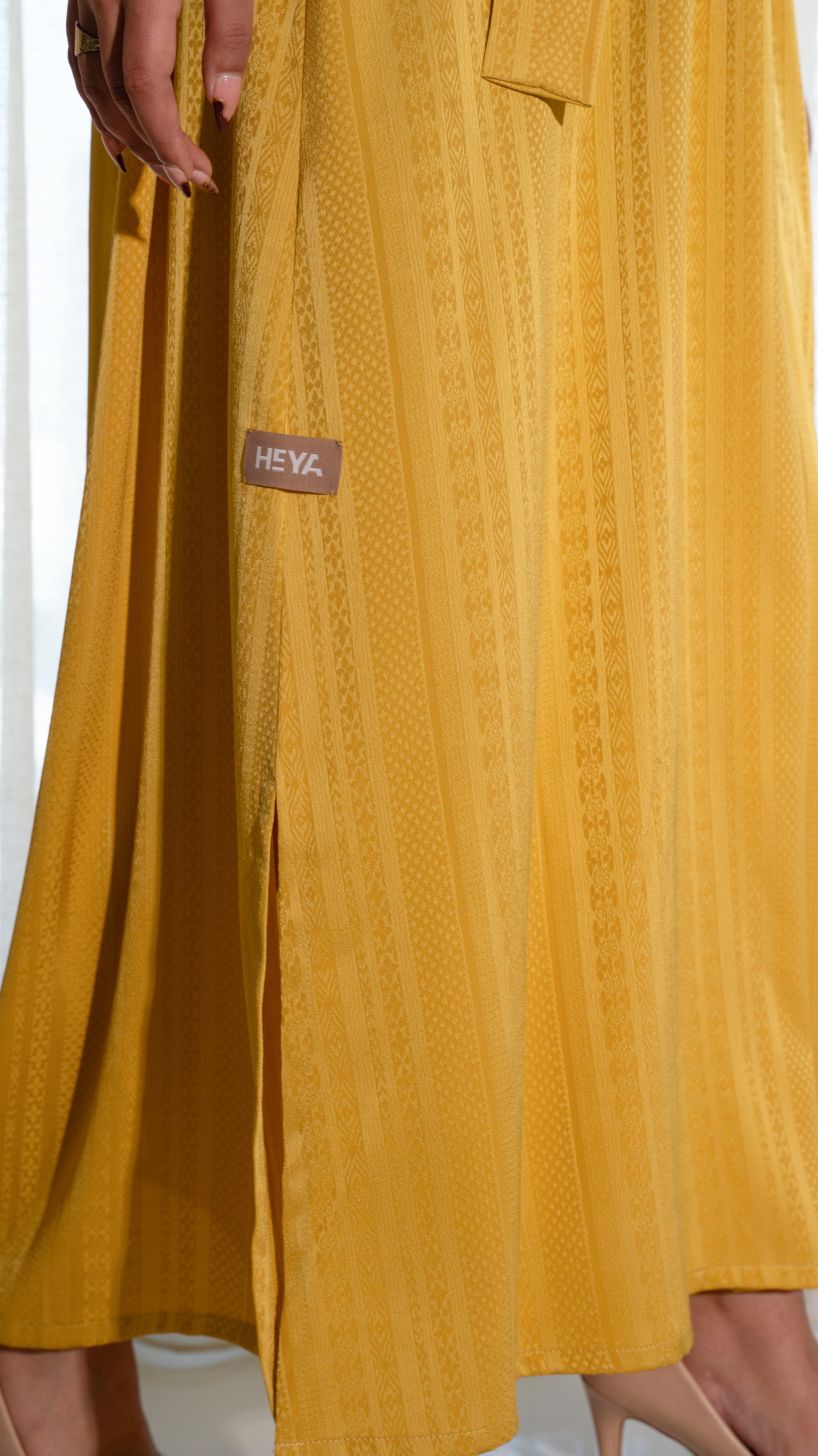 Mustard Relaxed Kaftan Dress