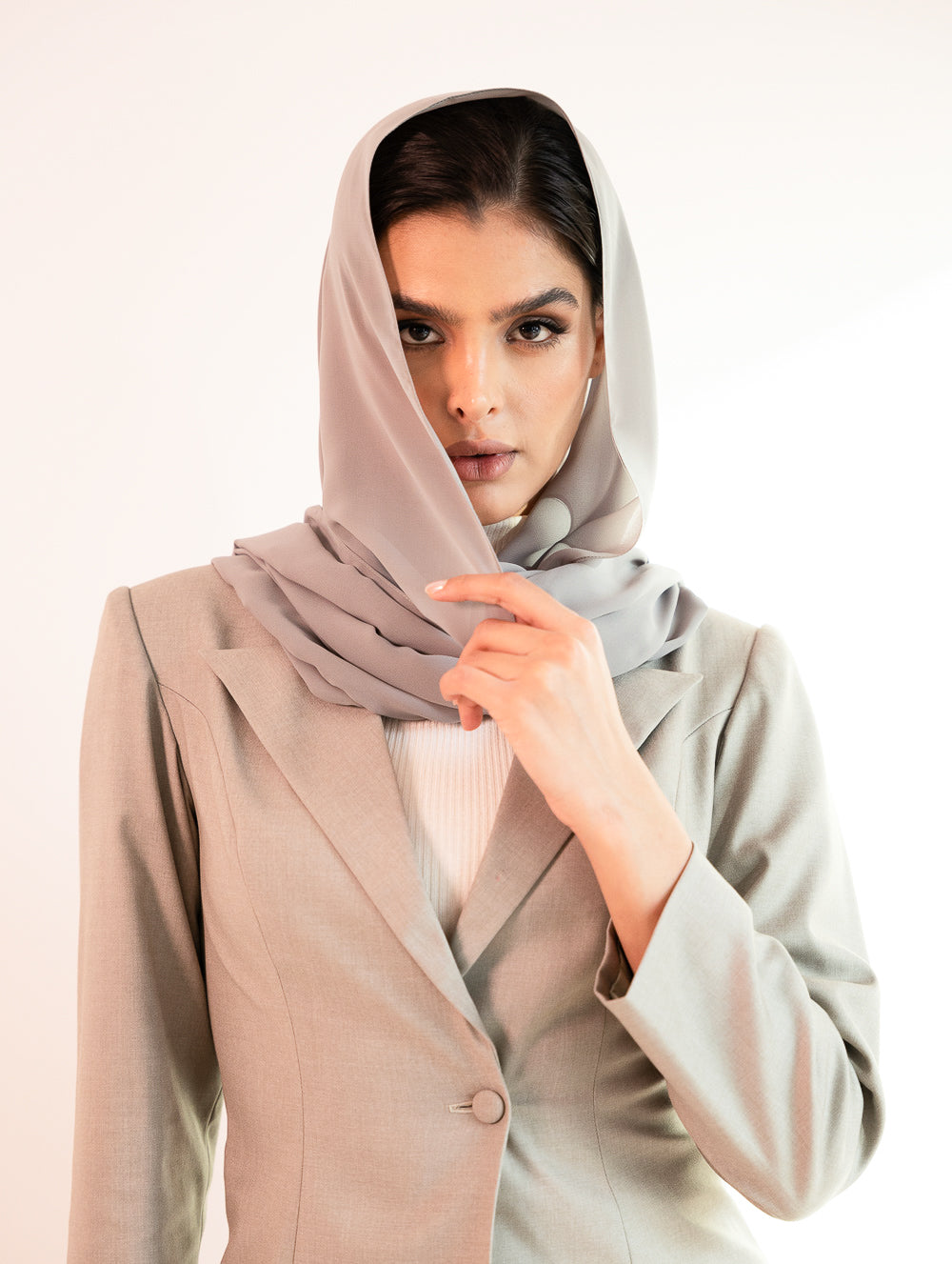 Blue & Sage Pleated Maxi Skirt | HEYA UAE