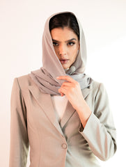 Blue & Sage Pleated Maxi Skirt | HEYA UAE