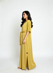 Mustard Relaxed Kaftan Dress